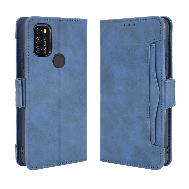 For Blackview A70 (2021) Skin Feel Calf Pattern Horizontal Flip Leather Case with Holder & Card Slots & Photo Frame(Blue) - More Brand by PMC TechLife | Online Shopping South Africa | PMC TechLife | Buy Now Pay Later Mobicred