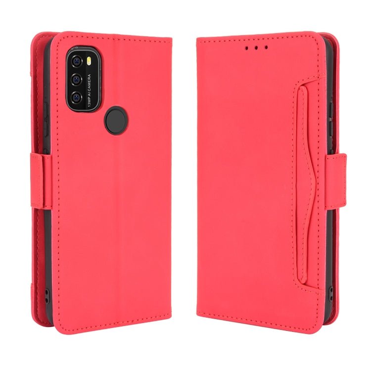 For Blackview A70 (2021) Skin Feel Calf Pattern Horizontal Flip Leather Case with Holder & Card Slots & Photo Frame(Red) - More Brand by PMC TechLife | Online Shopping South Africa | PMC TechLife