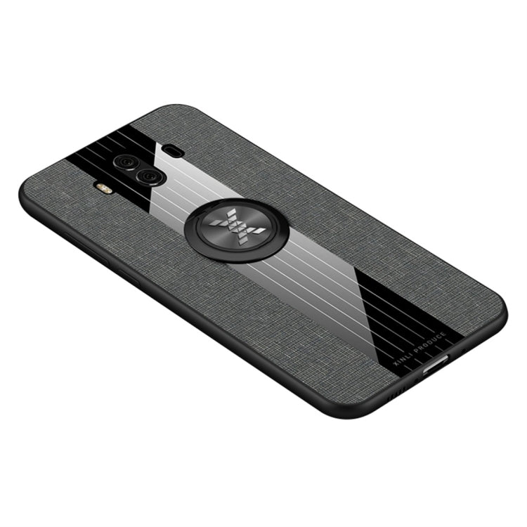 For Huawei Mate 10 Pro XINLI Stitching Cloth Textue Shockproof TPU Protective Case with Ring Holder(Grey) - free shipping - PMC TechLife - Order now!