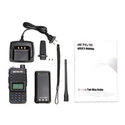 RETEVIS RT85 US Frequency 136.000-174.000MHz+400.000-470.000MHz 200CHS Dual Band Digital Two Way Radio Handheld Walkie Talkie(Black)