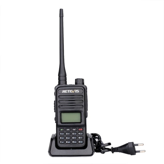 RETEVIS RT85 EU Frequency 136.000-174.000MHz+400.000-470.000MHz 200CHS Dual Band Digital Two Way Radio Handheld Walkie Talkie(Black)