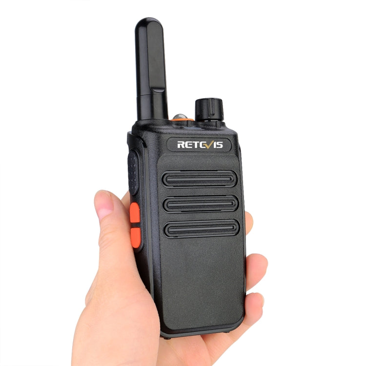 1 Pair RETEVIS RB35 2W US Frequency 462.5500-462.7250MHz 16CHS FRS License-free Two Way Radio Handheld Walkie Talkie(Black)