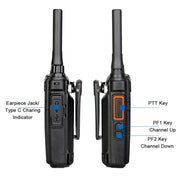 RETEVIS RB37 US Frequency 462.5625-467.7125MHz 22CHS FRS License-free Two Way Radio Handheld Bluetooth Walkie Talkie(Black)