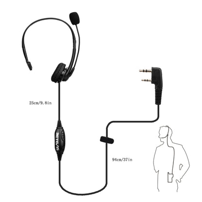 RETEVIS TK 2 Pin PTT Headphone Microphone for H-777 / RT-5R / RT-5RV / RT-B6 - free shipping - PMC Jewellery - Order now!