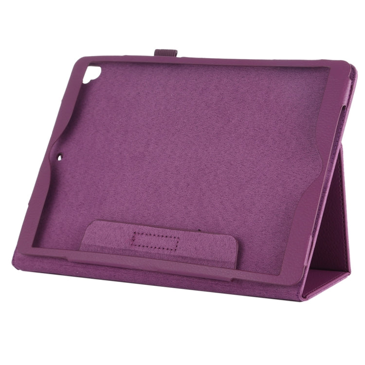 Litchi Texture Horizontal Flip Leather Case with Holder For iPad 10.5 / iPad 10.2 2021 / 2020 / 2019(Purple) - iPad 10.2 Cases by PMC TechLife | Online Shopping South Africa | PMC TechLife