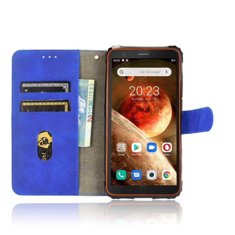 For Blackview BV6600 Solid Color Skin Feel Magnetic Buckle Horizontal Flip Calf Texture PU Leather Case with Holder & Card Slots & Wallet(Blue) - More Brand by PMC TechLife | Online Shopping South Africa | PMC TechLife | Buy Now Pay Later Mobicred