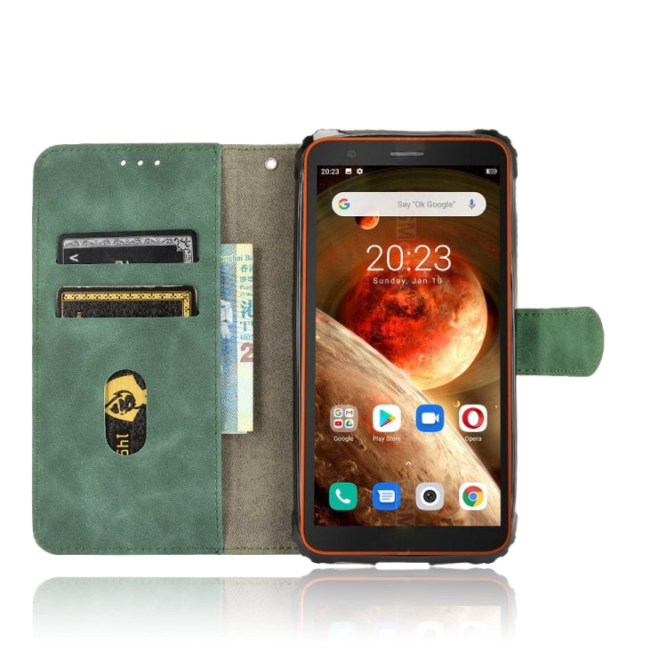 For Blackview BV6600 Solid Color Skin Feel Magnetic Buckle Horizontal Flip Calf Texture PU Leather Case with Holder & Card Slots & Wallet(Green) - More Brand by PMC TechLife | Online Shopping South Africa | PMC TechLife | Buy Now Pay Later Mobicred