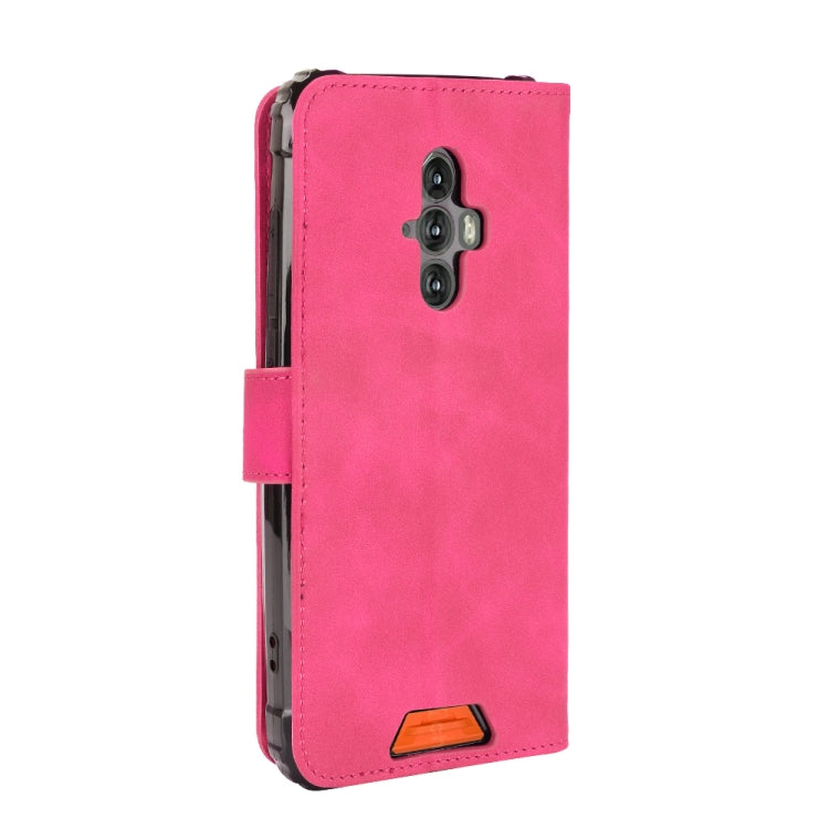 For Blackview BV6600 Solid Color Skin Feel Magnetic Buckle Horizontal Flip Calf Texture PU Leather Case with Holder & Card Slots & Wallet(Rose Gold)