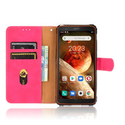 For Blackview BV6600 Solid Color Skin Feel Magnetic Buckle Horizontal Flip Calf Texture PU Leather Case with Holder & Card Slots & Wallet(Rose Gold)