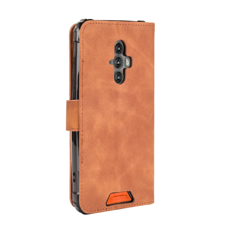 For Blackview BV6600 Solid Color Skin Feel Magnetic Buckle Horizontal Flip Calf Texture PU Leather Case with Holder & Card Slots & Wallet(Brown) - More Brand by PMC TechLife | Online Shopping South Africa | PMC TechLife