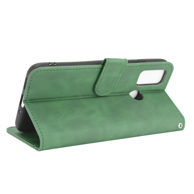 For Ulefone Note 10 Solid Color Skin Feel Magnetic Buckle Horizontal Flip Calf Texture PU Leather Case with Holder & Card Slots & Wallet(Green) - Ulefone Cases by PMC Jewellery | Online Shopping South Africa | PMC Jewellery | Buy Now Pay Later Mobicred