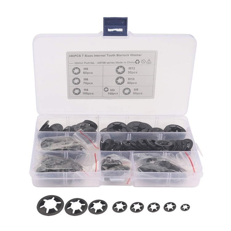 A5709 480 PCS Torx Bearing Clamp Retaining Ring Manganese Steel Quick Speed Locking Washer - Booster Cable & Clip by PMC TechLife | Online Shopping South Africa | PMC TechLife | Buy Now Pay Later Mobicred