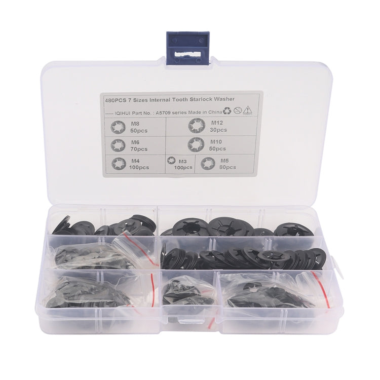A5709 480 PCS Torx Bearing Clamp Retaining Ring Manganese Steel Quick Speed Locking Washer - Booster Cable & Clip by PMC TechLife | Online Shopping South Africa | PMC TechLife | Buy Now Pay Later Mobicred