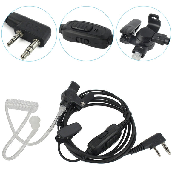RETEVIS R-112 PTT / VOX Covert Acoustic Tube Earphone Microphone for H-777/RT-5R/RT1/RT2/RT5