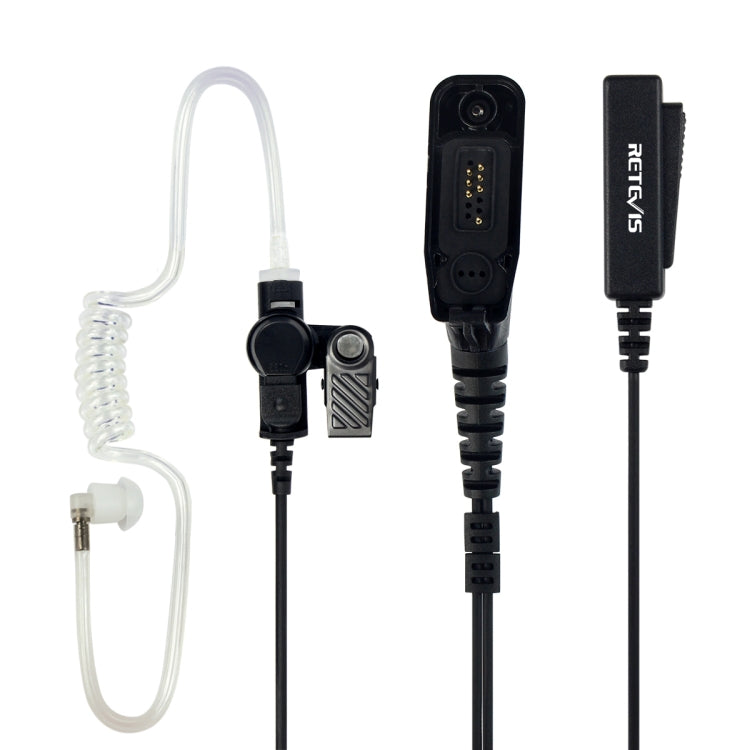 RETEVIS R-1M21 Two-wire Large PTT Acoustic Tube Earphone Microphone for Motorola XPR6000/XPR6550/DP4800/DP4801 - free shipping - PMC Jewellery - Order now!