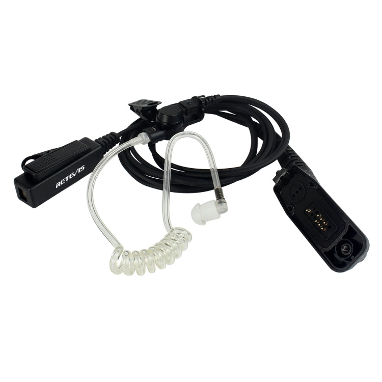 RETEVIS R-1M21 Two-wire Large PTT Acoustic Tube Earphone Microphone for Motorola XPR6000/XPR6550/DP4800/DP4801 - free shipping - PMC Jewellery - Order now!