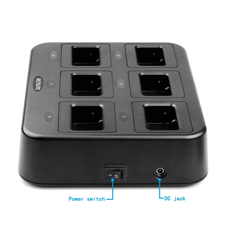 RETEVIS RTC21 Multi-function Six-Way Walkie Talkie Charger for Retevis RT21/RT24, US Plug - free shipping - PMC Jewellery - Order now!
