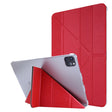 For iPad Air 13 2025 / 2024 / iPad Pro 12.9 2022 / 2021 Silk Texture Horizontal Deformation Flip Leather Tablet Case with Holder(Rose Red) - iPad Pro 12.9 (2022/2021) Cases by PMC TechLife | Online Shopping South Africa | PMC TechLife | Buy Now Pay Later Mobicred