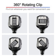 RETEVIS HM004 IPX5 Water-resistant 2 Pin Motorcycle Speaker Microphone for Motorola GP68/GP88/GP300/ GP2000/CT150