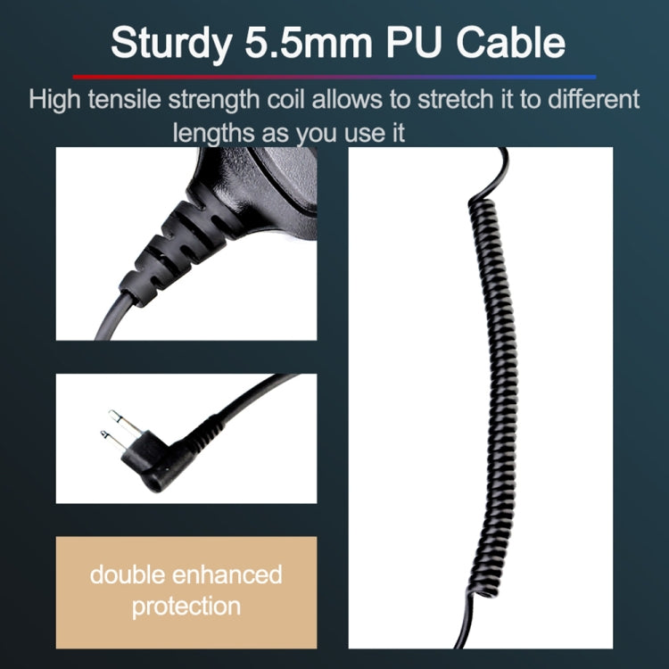 RETEVIS HM004 IPX5 Waterproof 2 Pin Motorcycle Speaker Microphone for Motorola GP68/GP88/GP300/ GP2000/CT150 - free shipping - PMC Jewellery - Order now!