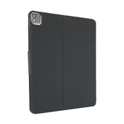 For iPad Air 13 2024 / iPad Pro 12.9 2022 / 2021 Electric Pressed Texture Horizontal Flip Leather Tablet Case with Holder & Pen Slot(Dark Gray)