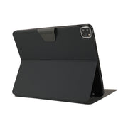 For iPad Air 13 2024 / iPad Pro 12.9 2022 / 2021 Electric Pressed Texture Horizontal Flip Leather Tablet Case with Holder & Pen Slot(Dark Gray)