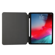 For iPad Air 13 2024 / iPad Pro 12.9 2022 / 2021 Electric Pressed Texture Horizontal Flip Leather Tablet Case with Holder & Pen Slot(Dark Gray)