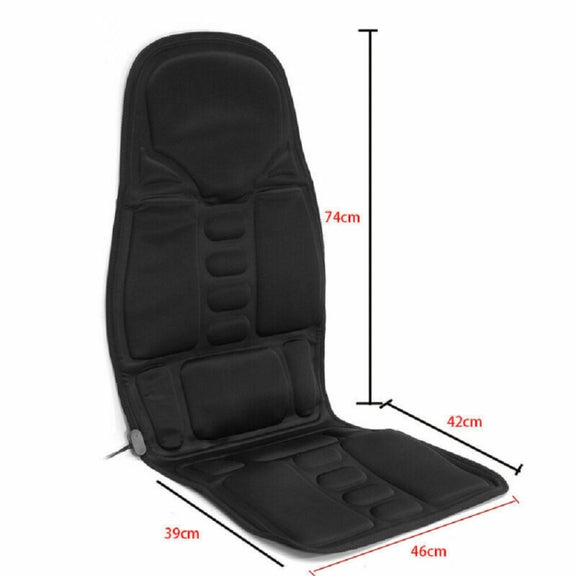 7 Massage Heads 8 Modes Car / Household Multifunctional Whole Body Cervical Massage Seat Cushion, Plug Type:US Plug(Black)