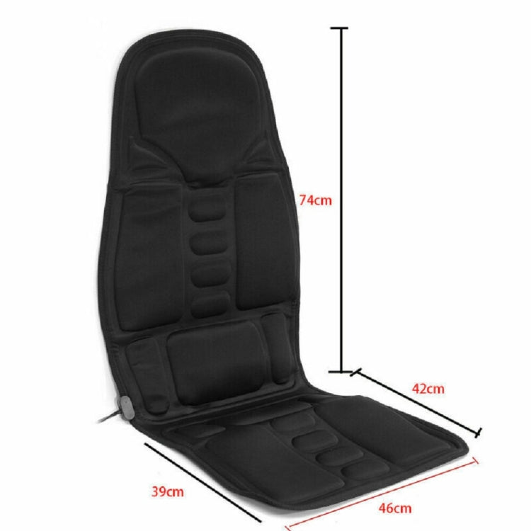 7 Massage Heads 8 Modes Car / Household Multifunctional Whole Body Cervical Massage Seat Cushion, Plug Type:US Plug(Black)
