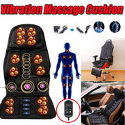 7 Massage Heads 8 Modes Car / Household Multifunctional Whole Body Cervical Massage Seat Cushion, Plug Type:US Plug(Black)