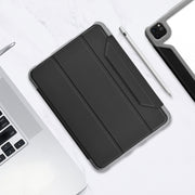 For iPad Pro 11 2022 / 2021 / 2020 Mutural Yagao Series PC Horizontal Flip Leather Tablet Case with Holder & Pen Slot(Black)