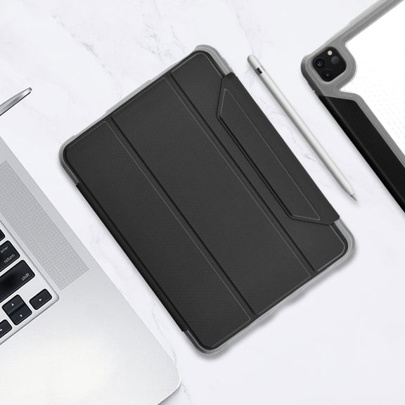 For iPad Pro 11 2022 / 2021 / 2020 Mutural Yagao Series PC Horizontal Flip Leather Tablet Case with Holder & Pen Slot(Black)