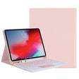 YT11B-A 2021 Detachable Candy Color Skin Texture Round Keycap Bluetooth Keyboard Leather Tablet Case with Touch Control & Pen Slot & Stand For iPad Pro 11 (2021)(Pink) - For iPad Pro by PMC TechLife | Online Shopping South Africa | PMC TechLife