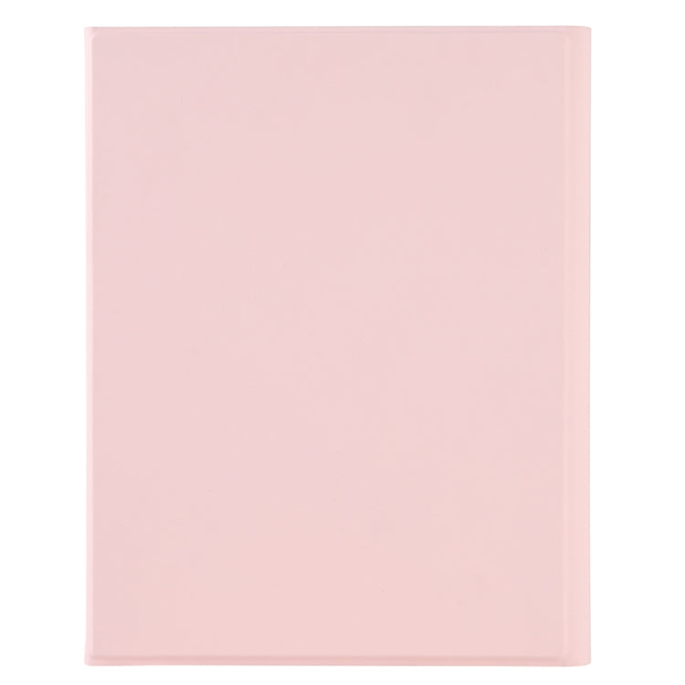 YT11B-A 2021 Detachable Candy Color Skin Texture Round Keycap Bluetooth Keyboard Leather Tablet Case with Touch Control & Pen Slot & Stand For iPad Pro 11 (2021)(Pink)