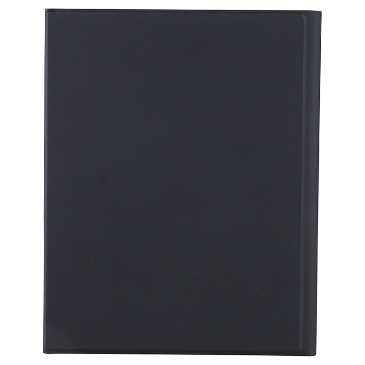 Y-C11B 2021 Detachable Candy Color Skin Texture Round Keycap Bluetooth Keyboard Leather Tablet Case with Pen Slot & Stand For iPad Pro 11 (2021)(Black)