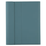 Y-C11B 2021 Detachable Candy Color Skin Texture Round Keycap Bluetooth Keyboard Leather Tablet Case with Pen Slot & Stand For iPad Pro 11 2021 / Air4 / Air5 / Pro 11(Dark Green)