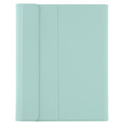 Y-C11B 2021 Detachable Candy Color Skin Texture Round Keycap Bluetooth Keyboard Leather Tablet Case with Pen Slot & Stand For iPad Pro 11 (2021)(Light Green)