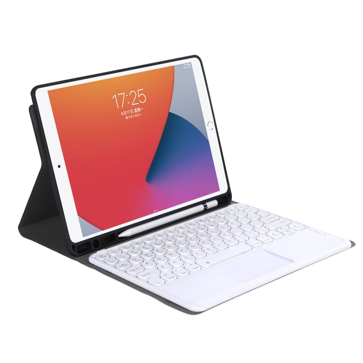YA11B-A 2021 Detachable Lambskin Texture Round Keycap Bluetooth Keyboard Leather Tablet Case with Touch Control & Pen Slot & Stand For iPad Pro 11 (2021)(Gold) - For iPad Pro by PMC TechLife | Online Shopping South Africa | PMC TechLife