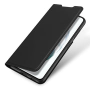 For Samsung Galaxy S21 FE DUX DUCIS Skin Pro Series Horizontal Flip PU + TPU Leather Case with Holder & Card Slots(Black)