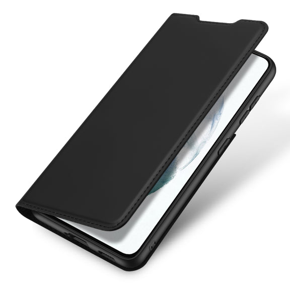 For Samsung Galaxy S21 FE DUX DUCIS Skin Pro Series Horizontal Flip PU + TPU Leather Case with Holder & Card Slots(Black)