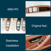 Car Left Front Inner Door Armrest for BMW  5 Series F10 / F18, Left Driving(Wine Red)