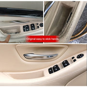 Car Left Front Inner Door Armrest for BMW  5 Series F10 / F18, Left Driving(Wine Red)