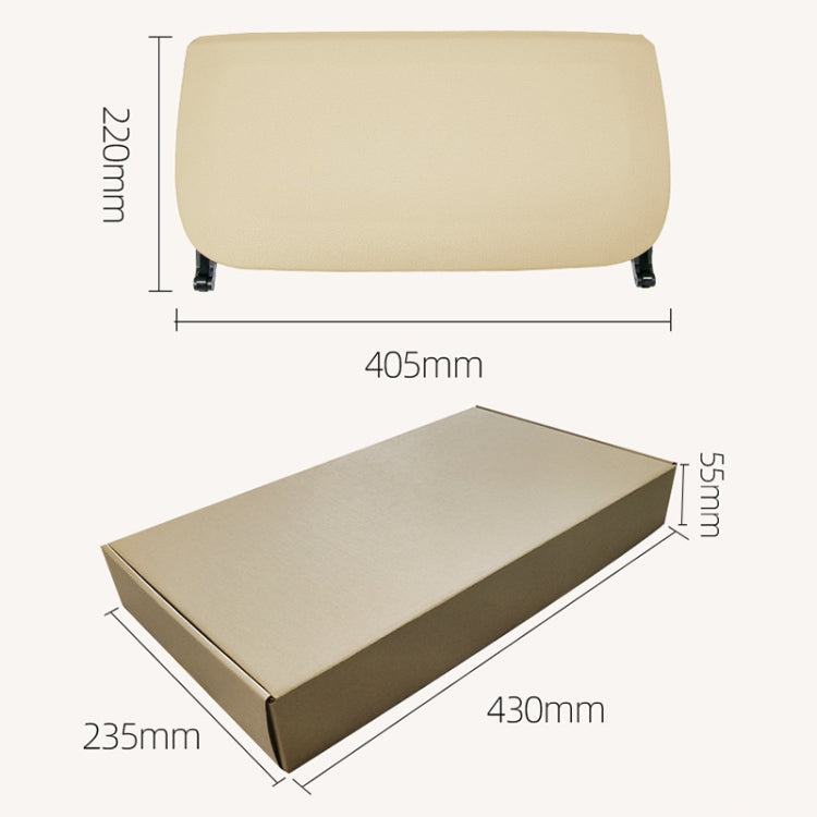 Car Seat Rear Panel Storage Bag 5210 9173 671  for BMW 5 Series / 7 Series, Standard Version(Creamy-white)