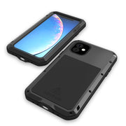 For iPhone 11 Pro Max LOVE MEI Metal Shockproof Water-resistant Dustproof Protective Case(White)