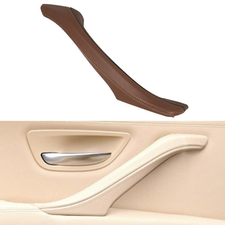 Car Leather Right Side Inner Door Handle Assembly 51417225854 for BMW 5 Series F10 / F18 2011-2017(Wine Red) - Door Handles by PMC TechLife | Online Shopping South Africa | PMC TechLife | Buy Now Pay Later Mobicred