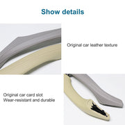 Car Leather Right Side Inner Door Handle Assembly 51417225854 for BMW 5 Series F10 / F18 2011-2017(Beige)