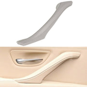 Car Leather Left Side Inner Door Handle Assembly 51417225854 for BMW 5 Series F10 / F18 2011-2017(Grey)