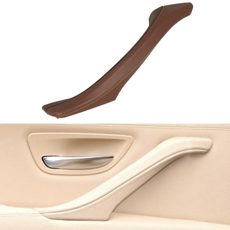 Car Leather Left Side Inner Door Handle Assembly 51417225854 for BMW 5 Series F10 / F18 2011-2017(Wine Red) - Door Handles by PMC TechLife | Online Shopping South Africa | PMC TechLife | Buy Now Pay Later Mobicred