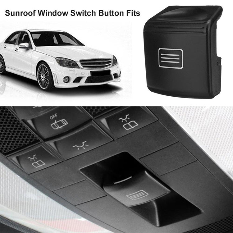 Car Sunroof Switch Button Dome Light Button for Mercedes-Benz W204 / X204 2008-2015(Grey White)