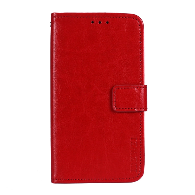 For Cubot C20 idewei Crazy Horse Texture Horizontal Flip Leather Case with Holder & Card Slots & Wallet(Red)